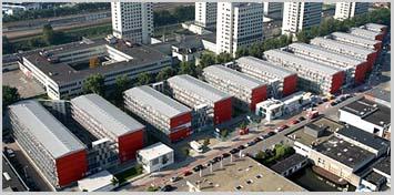 dormitories built from shipping containers