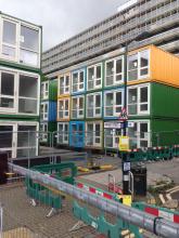 shipping container housing